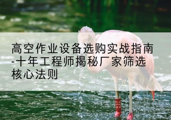 广水剪叉式升降机厂家-高空作业设备选购实战指南-十年工程师揭秘厂家筛选核心法则